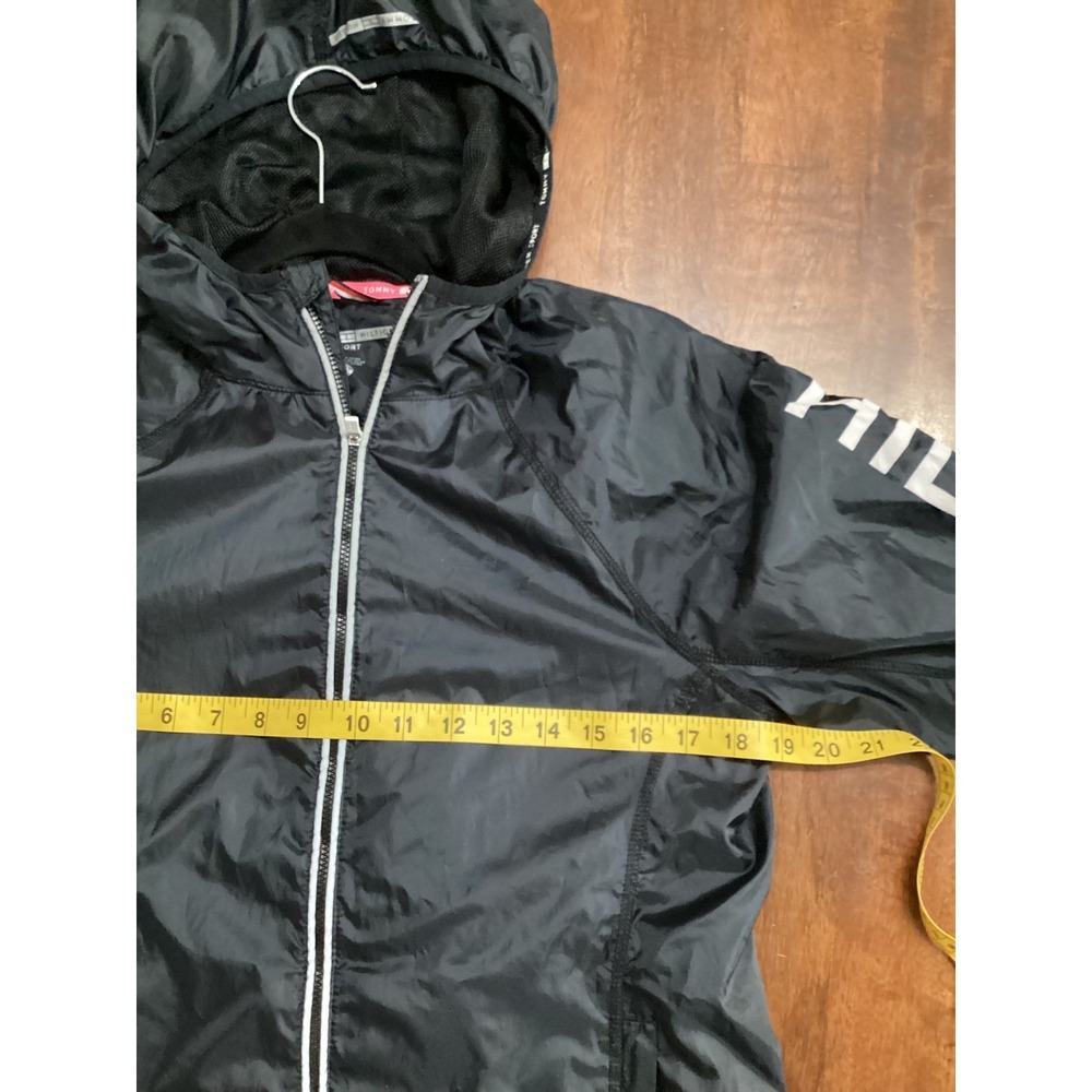 Tommy Hilfiger Sport Windbreaker Jacket Women's Black Full Zip Lightweight - Picture 11 of 12